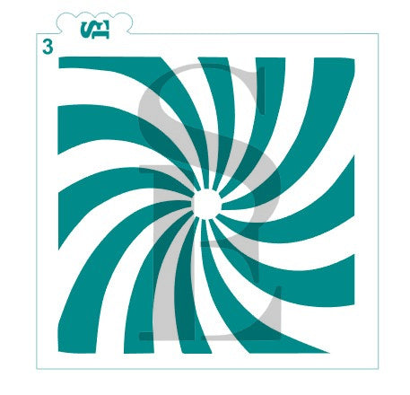 Stripe #1-3 Candy Cane Backgrounds Stencil Bundle for Cookies, Cakes & Culinary Digital