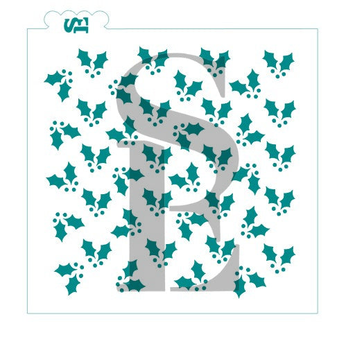 Holly Scattered, Single and Layered Background Digital Design