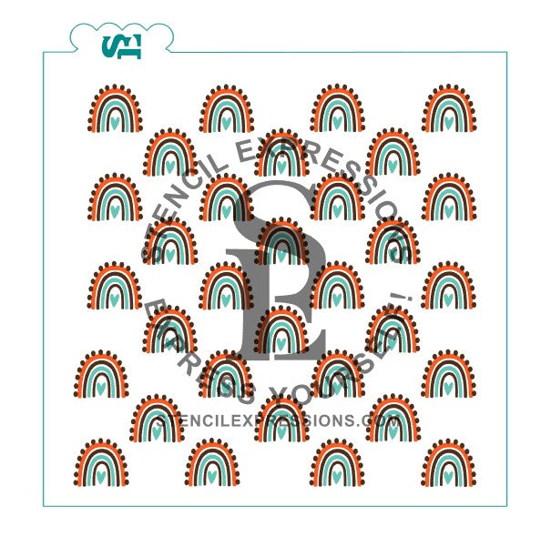 BoHo Rainbow Bundle 6pc Layered Set Stencil Digital Design*