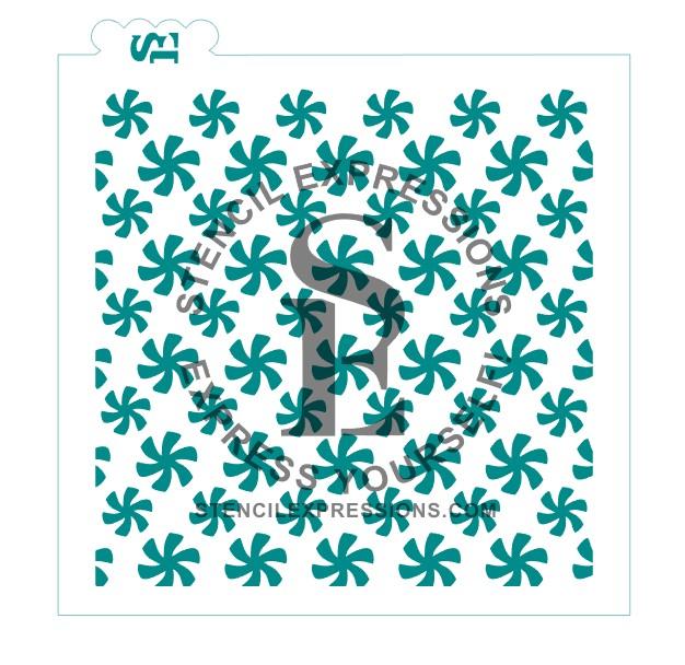 Peppermint Candy Background, Single and Layered Digital SVG Design Download *