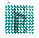 Houndstooth Large Background Stencil for Cookies, Cakes & Culinary