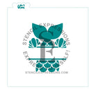 Mermaid Personalizable Split Digital SVG Design Download