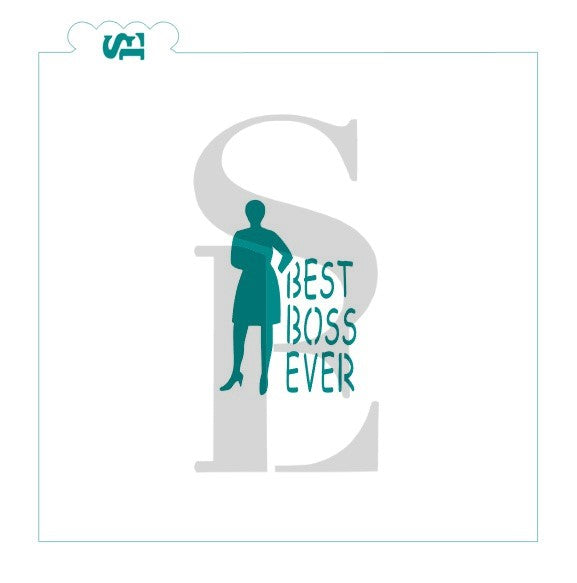 Best Boss Ever Sentiment - Woman Digital Design