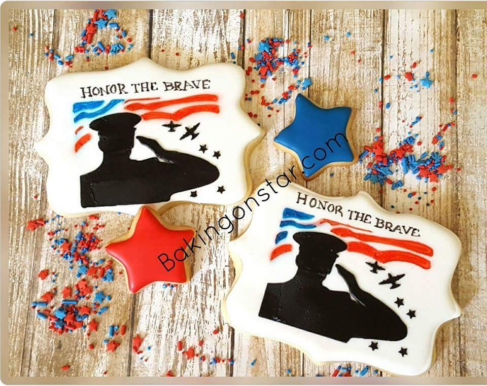 Soldier Saluting Stencil for Cookies, Cakes & Culinary