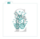 Heart Bear Connect The Dot PYO Digital Design