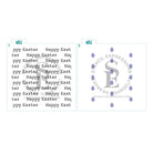 Happy Easter Typewriter Layered Background Digital Design *
