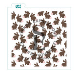 Chocolate Bunnies Layered Background for cookies cakes culinary *