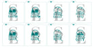 Seasons: Winter, Spring, Summer, Fall at the River, Lake, Coast, Cabin, City Bundle Digital Design Cookie Stencils