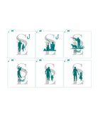 DAD - Father Silhouettes Set of 6 Digital Design