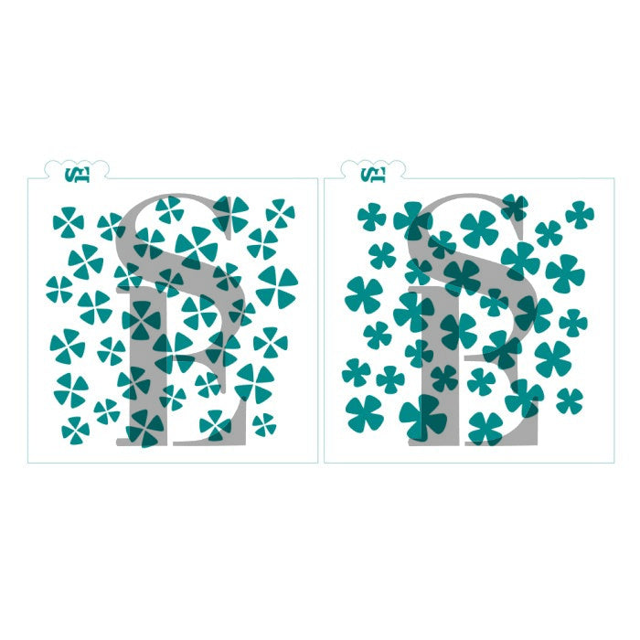 Hydrangea Background Stencils for Cookies, Cakes & Culinary