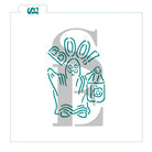 Boo Ghost Trick Or Treater PYO Digital Design cookie stencil