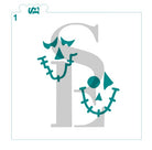 Faces #2 - Scarecrow Stencil for Cookies, Cakes & Culinary