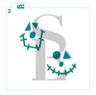 Faces #2 - Scarecrow Stencil for Cookies, Cakes & Culinary