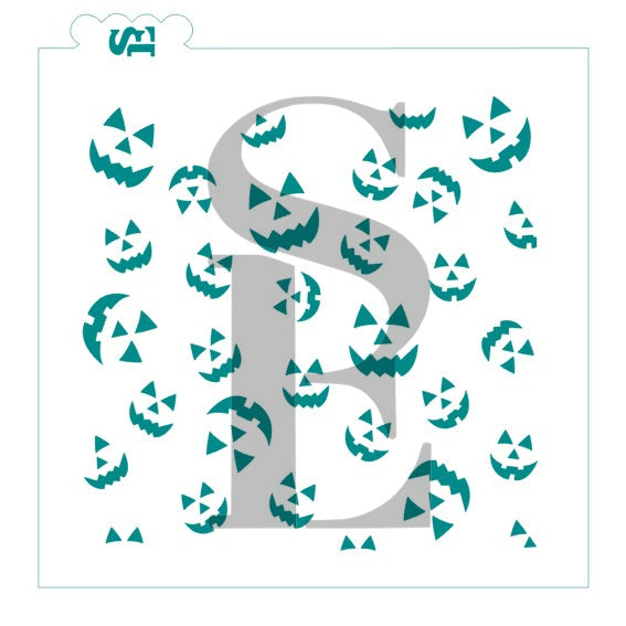 Jack-O-Lantern Background Digital Download Cookie Stencil