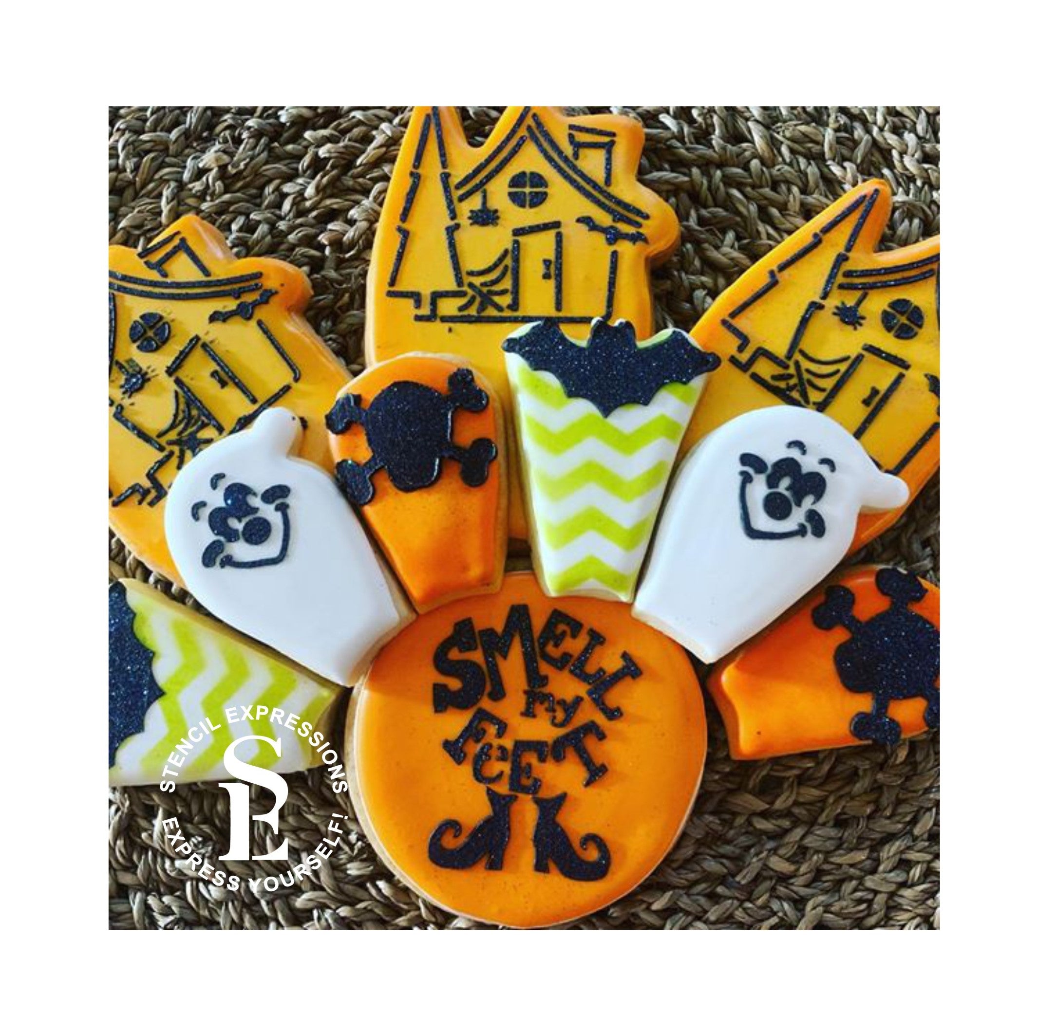 Halloween Haunted House and Ghouls PYO Platter Digital Design