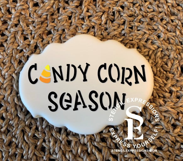 Candy Corn Season Sentiment Layered All-On-One Digital Design *