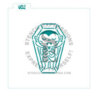Dracula In Coffin PYO Digital SVG Digital Design Includes Coffin Template as shown *