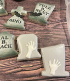 Haunted Church & Mini Graveyard Stencil Set DIGITAL DESIGN DOWNLOAD 