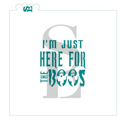 I'm Just Here For The Boos Sentiment Halloween Digital Design
