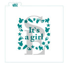 It's A Girl Baby Stencil for Cookies, Cakes & Culinary