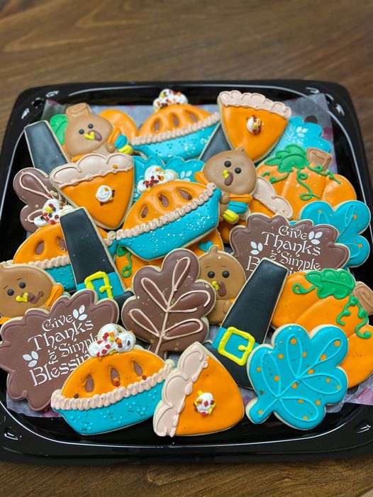 Give Thanks for Simple Blessings Stencil for Cookies, Cakes & Culinary