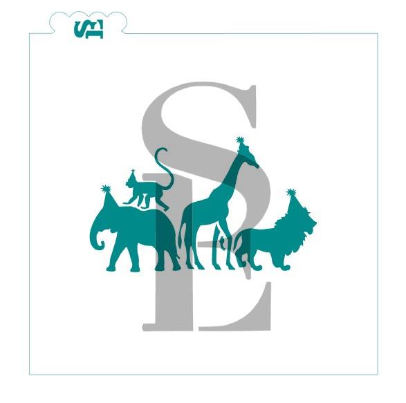 jungle party Lion King baby stencil