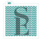 Knit Sweater Background Stencil for Cookies, Cakes & Culinary