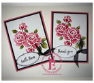 Roses Cluster 3-Layer Stencil Set Digital Design (CHOOSE Cookie or Craft Size)*