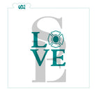 LOVE Firefighter Shield Digital Design