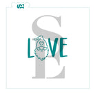 Gnome Love PYO Digital Design Cookie Stencil