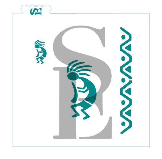 Kokopelli Symbol Stencil for Cookies, Cakes & Culinary