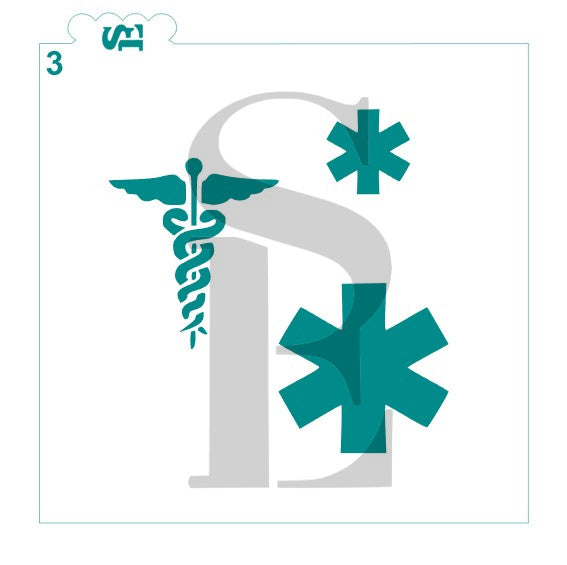 Medical Symbols Set Digital Download Cookie Stencil