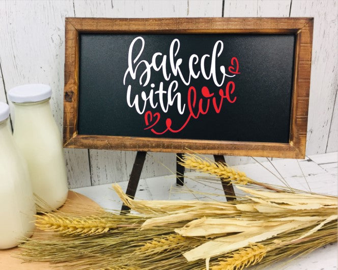 Baked with Love Sentiment Digital Design