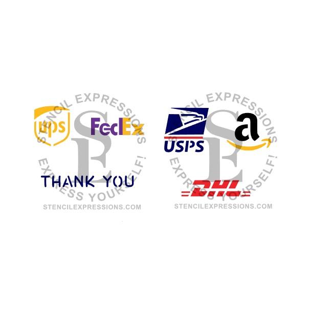 Shipping Company Logos / Thank You Digital Design Download *
