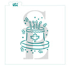 Canada Day PYO Birthday Celebration Cake Digital Design