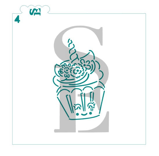 PYO Cupcakes and Donuts Fun Bundle Digital Download Cookie Stencil