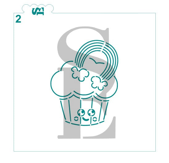 PYO Cupcakes and Donuts Fun Bundle Digital Download Cookie Stencil