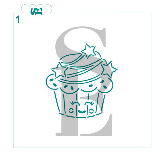 PYO Cupcakes and Donuts Fun Bundle Digital Download Cookie Stencil