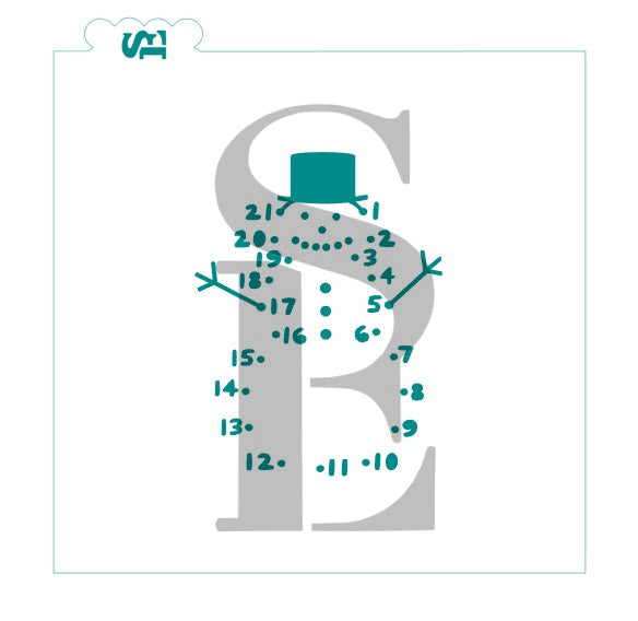 Snowman Connect The Dot PYO Digital Design