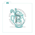 Santa Hot Cocoa Mug PYO Digital Design *