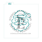 Santa's Head PYO Digital SVG Stencil Design Download *
