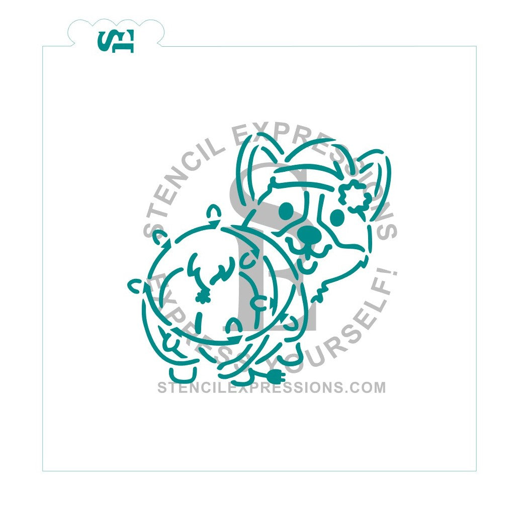 Christmas Corgi PYO Digital Design *