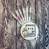 PYO Kawaii Notebook and Pencil Digital Design