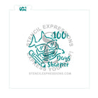 100 Days of School PYO Bundle of 4 Stencils for Cookies Cakes Culinary
