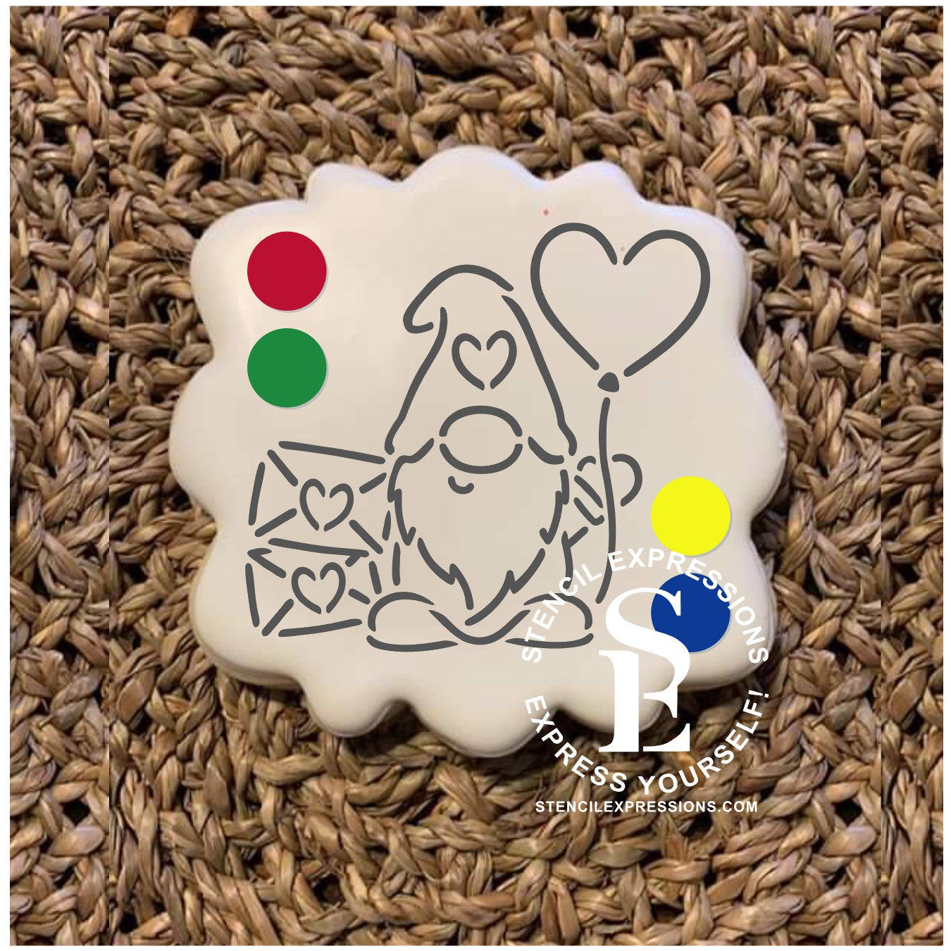 PYO Gnome with Letters "Sending You Lots Of Love" Digital Design*