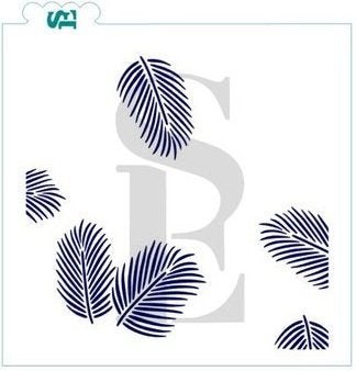 Tropical Leaf, Three-Layer Background Digital Design Cookie Stencil