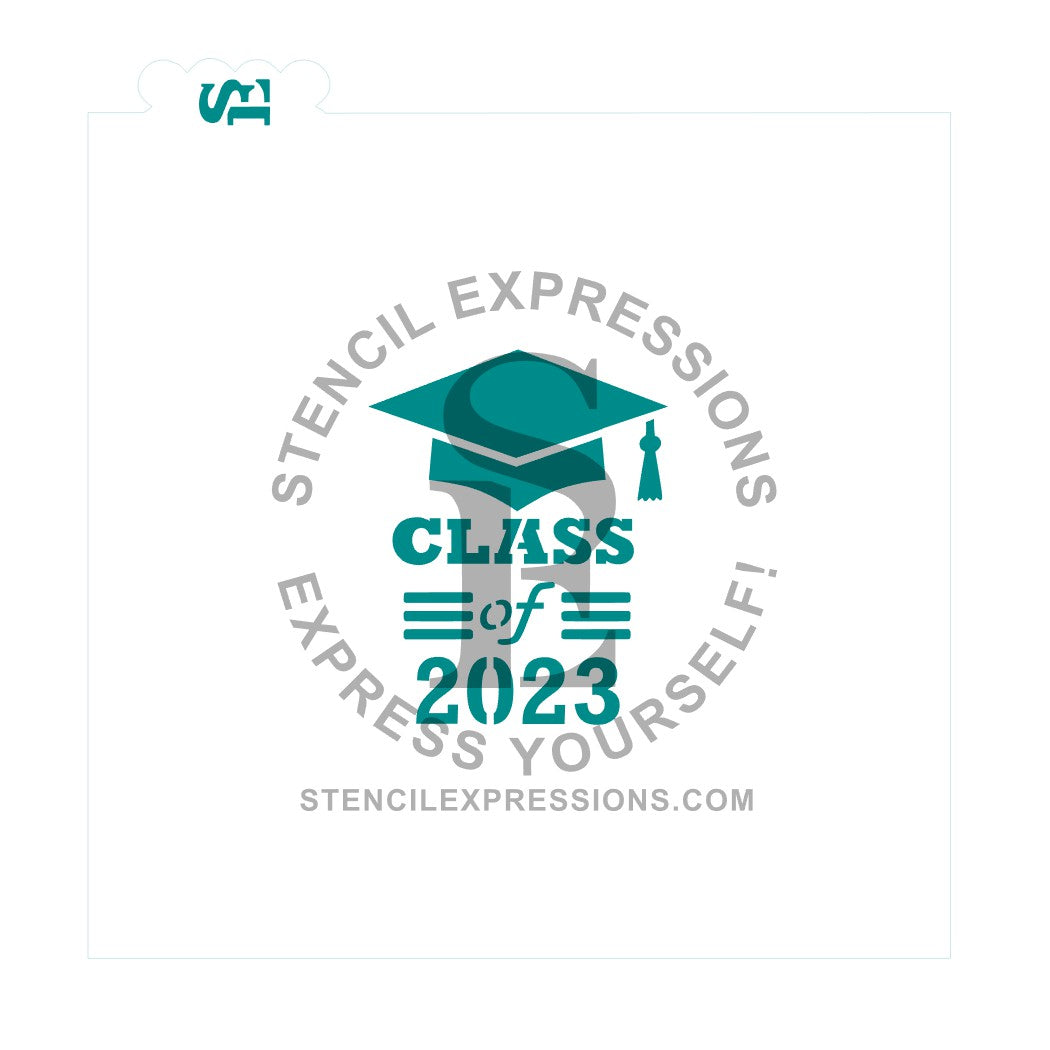 Class of 2023 OR 2024 Graduation Cap Vertical Digital Design Download *