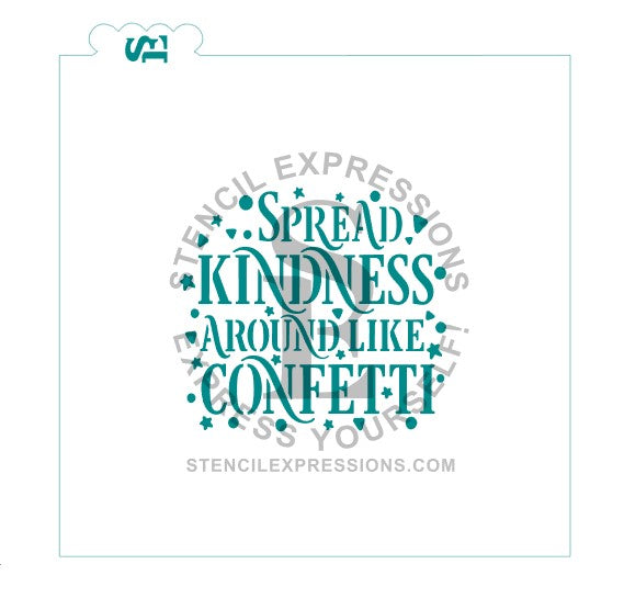 Spread Kindness Around Like Confetti Sentiment SVG Digital Design ...