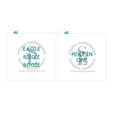 Golf Terms Sentiments Set of 2 Digital Designs * Eagle Birdie Bogie Hole In One