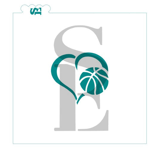 Heart Sports Balls Bundle Digital Design Basketball